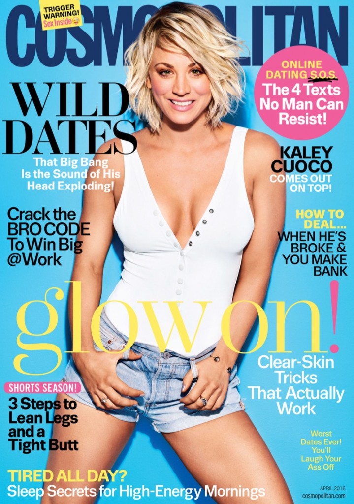 Kaley Cuoco Fake Tits For Cosmo Of The Day