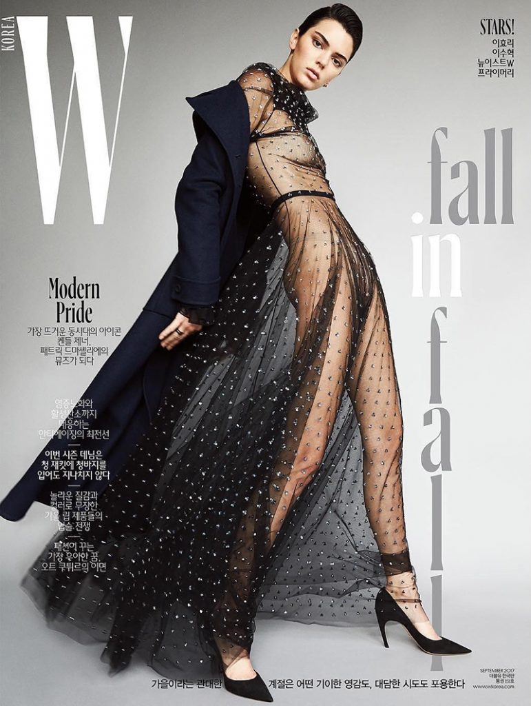 Kendall Jenner Topless in W Korea Cover Shoot
