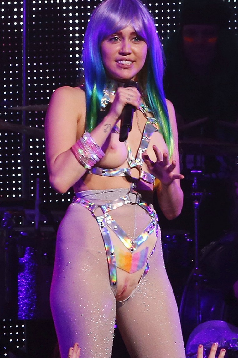 Miley cyrus concert dildo.