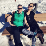Kate Hudson and Chelsea Handler in the snow