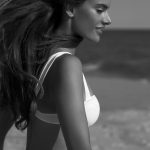 Alessandra Ambrosio white bikini top