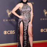 Ariel Winter high slit dress at the Emmy's