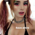 Bella Thorne in rave gear