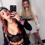 Bella Thorne tits out in mirror selfie