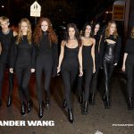 Models in black spandex shot by Juergen Teller for Alexander Wang