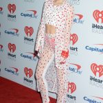 Miley Cyrus red panties on the red carpet