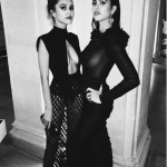 Delilah Hamlin black and white with girlfriend