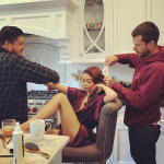 Sarah Hyland looks better than ariel winter getting ready for the Emmys