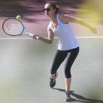 Natalie Portman Mom Playing Tennis
