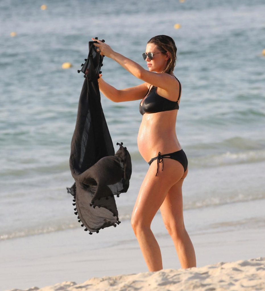 Abigail Clancy Pregnant Bikini