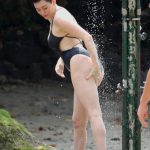 Rose McGowan in a Bathing Suit