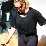 Hillary Duff's Cameltoe Leaving the Gym