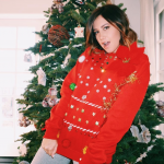 Ashley Tisdale Ugly Christmas Face