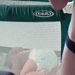 Alexa Vega naked with her kid face down in a crib