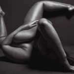 Ashley Graham doing naked yoga