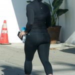 Demi Lovato ass in black leggings