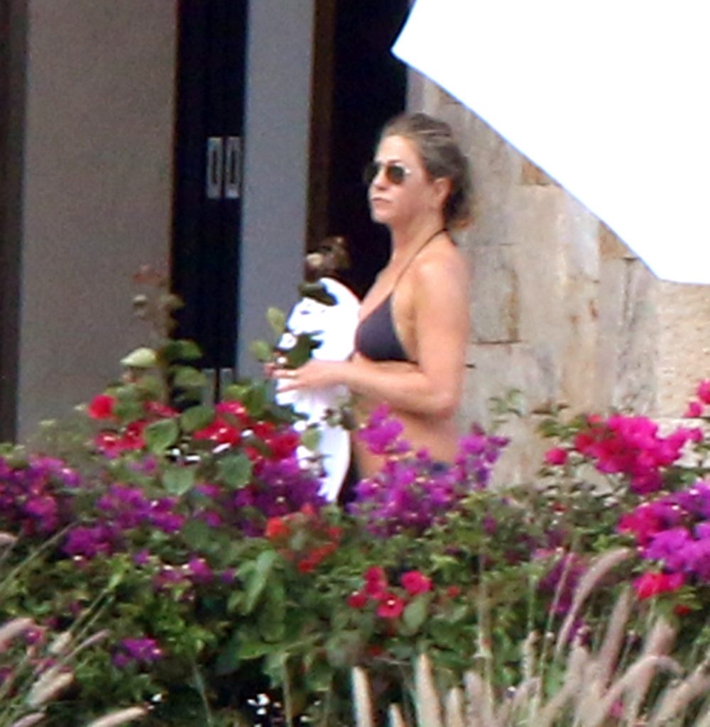 Jennifer Aniston on vacation in a bikini