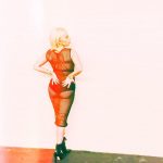 Lady Gaga Sheer Black Dress on Instagram showing ASS