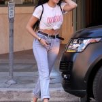 Madison Beer in mom jeans