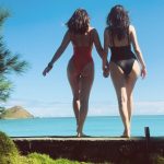 Olivia Munn and her Friend in bathing suits