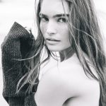 Samantha Digiacomo in Black and White on the Beach