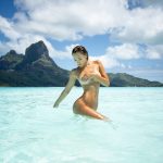 Alexis Ren Naked showing her Tits in the Ocean