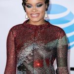 Singer Andra Day see through dress