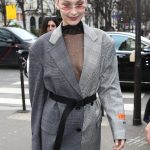 Bella Hadid Shows her Cleavage in a Blazer