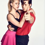Betty in a short skirt with Jughead