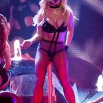 Britney Spears in a full fishnet