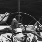 Emilie Payet lays naked on a boat
