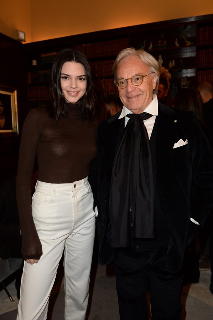 Kendall Jenner in a See through brown shirt