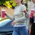 Lily Rose Depp Hard Nipples in Jeans