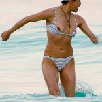 Michelle Rodriguez nipples in her swimming cap