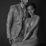 Olivia Culpo nude posing with a man