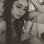 Sarah Hyland naked in the Bathtub