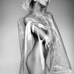 Stella Maxwell Naked in see through plastic robe
