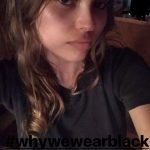 Lily Rose Depp Close up in a Black t Shirt