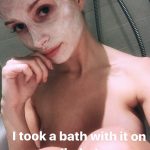 Lottie Moss Slutty Lingerie Show for Instagram Naked in the Bathtub