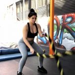 Ariel Winter big cleavage in the gym