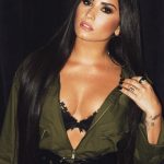 Demi Lovato Tits in a Black Bra