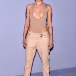 Halsey big coked out tits in a bodysuit