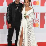 Leigh-Anne Pinnock from Little Mix in a sheer dress at brit awards