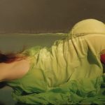 Rianne van Rompaey green dress