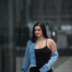 Ariel Winter in Hong Kong with a bodysuit on