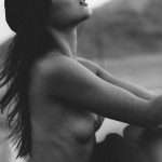 Camila Romero black and white topless tits