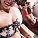 Christina Milian Red Bikini big Titties
