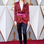Emma Stone red blazer