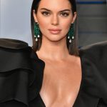 Kendall Jenner greasy tits in a low cut dress