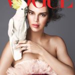 Kendall Jenner low cut dress for vogue